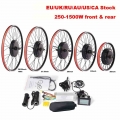 Eu Ru Stock E Bike 36v Gear Motor 48v Gearless Hub Motor Without Noise Front Rear Wheel Conversion Electric Bike Kit 250w-1500w