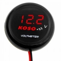 Motorcycle Volt meter Voltage Universal Round Mini LED Digital Koso Voltmeter DC6.0 19.9V For Yamaha XMAX NMAX Y15 ZR|Instrum