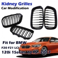 Front Bumper Kidney Grill Black Racing Grille Fit For BMW F20 F21 120i LCI 1Series 2015 2016 2017,Car Accessories Sport|Racing G