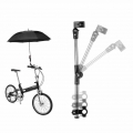 Bike Umbrella Holder Baby Pram Wheelchair Support Stand Folding Parasol Sunshade Mount Extend Bracket|Bike Mirrors| - Officema