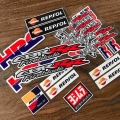 SET Reflective Helmet Motorcycle Tank Decals Stickers for Honda HRC CBR CBR1000RR CBR650F CBR600RR CBR500R CBR300R CBR250R|Deca