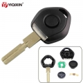 Yiqixin Old Style Key For Bmw 3 5 7 Z3 E36 E34 E38 E39 Transponder Key Shell Remote Car Key Case 4 Track Hu58 With Led Light - C