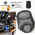 Universal car Air Filter Protective Cover Waterproof Oilproof Dustproof for Cylindrical High Flow Air Intake Filters Black AIB01