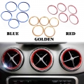 Yubao 5pcs Car-styling Ac Outlet Ring Decoration Air Conditioning Vents Trim Stickers Cover For Mercedes Benz A B Cla Gla Class