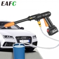 Electric Car Washer Gun 21v Wireless High Pressure Cleaner Foam Nozzle For Auto Cleaning Care Cordless Protable Car Wash Spray -