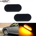 2pcs Euro Style Smoked Lens Amber Led Side Marker Lights For Volkswagen Mk4 Golf Jetta Bora B5/b5.5 Passat Or Beetle And Gti R32