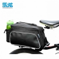 ROSWHEEL 10L Cycling Bike Carbon Fiber Leather Bicycle Rear Rack Seat Pannier Bag Pouch