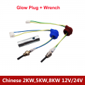 12v/24v 2kw 5kw 8kw Chinese Parking Heater Glow Plug Ceramic Pin + Wrench Directly From Factory Similar With Eberspacher Webasto