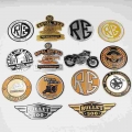 Fasp Decal & Sticker Be Retro Royal Enfield Motorbike Emblem Badge Aluminum Standard Decorative Stickers - Decals & Stic