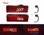 1pair LED Tail Light Combination Rear Lamps For Scania Truck G400 G450 Right Left Taillights OEM 2380954 2241859 + Buzzer|Truck