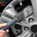 Microfiber Car Wheel Rim Cleaning Brush Washing Sponge Car-detailing Kit Washing Tool Short Handle Tire Cleaner Auto Wheel Brush