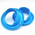 2pcs Car Audio 6.5 Inch Speaker Waterproof Cover Sound Insulation Stop Shock Silica Gel Seal Mount Adapter Rings Grill Universal