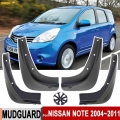 4Pcs Car Mudguards Mudflaps For Nissan Note E11 Gen 1 2004 2005 2006 2007 2008 2009 2010 2011 Mud Guards Splash Guards Fender|Mu