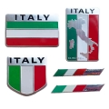 1 Pcs 3D Metal Italy Flag car Emblem Badge Decal Car Styling Motorcycle for Skoda Toyota