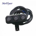 MoFlyeer Motorcycle Electric Accessories Modified Aluminum Alloy Switches Black Switch Headlights Spotlights Explosion Light|Mot