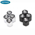 4 Pcs/Set Zinc Alloy Skull Style Tire Valve Stem Cap Tire Wheel Stem Air Valve Caps for Auto Cars|Valve Stems & Caps| - Of