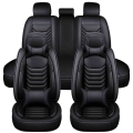 5 Seats Car Seat Covers Luxury Full Set Seats Cover Pu Leather Front Rear Seat Cushion Cover With Pillows Universal Suv Trucks -