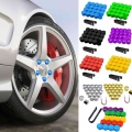 20Pcs 17/19/21mm Car Wheel Nut Caps Anti Rust Auto Hub Screw Cover Wheel Nut Rim Cover Protection Covers Caps Tyre Nut Bolt| |