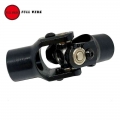 3/4" Round X 3/4" Smooth Round Steering U Joint Coupler Weld On Racing Univeral Black - Universal Joints & Drivesh