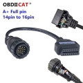 A+ Full Pin Me-r Cedes B-e-nz Sprinter 14pin To 16pin 14 Pin To Obdii Obd2 Obd 2 16 Pin Adapter - Diagnostic Tools - Officematic