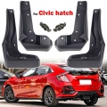 Set For Honda Civic Hatchback Hatch Type R 2016 - 2021 Mud Flaps Splash Guards Mudguards Fender Cover 2017 2018 2019 2020 - Mudg