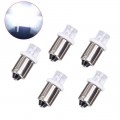 5pcs Low Power 12v 24v Ba9s Led Indicator Bulb License Plate Bulb Instrument Bulb Detector Lamp White - Signal Lamp - Officemati