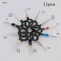 11PCS/set Automotive Plug Terminal Removal Tool Car Electrical Wire Crimp Connector Pin Extractor Kit Key Pin Removal Tool|Fuses