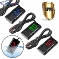 DC 8 18V IPX6 Waterproof LED Digital Voltmeter 12V Volt Gauge Voltage Indicator Monitor Detector Car Motorcycle Panel Meters|Vol