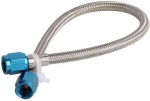 12 Inches Nitrous Stainless Steel Braided Hose with 4AN Blue Fittings Lined Stainless Steel Hose|Nitrous & Parts| - Offic