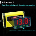 12v 2a Lcd Display Smart Motorcycle Car Battery Charger Full Automatic 3 Stages Lead Acid Agm Gel Intelligent 12 Volt 10ah 20ah