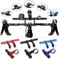 2022 30cm Aluminum Alloy Bicycle Handlebar Extender Mountain Bike Bicycle Front Light Bracket Lamp Flashlight Accessories - Bicy