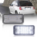 2pcs Canbus LED License Number Plate Light For Fiat 500 For Fiat Abarth 500 Model 2007 2020 TARGA 51800482|Signal Lamp| - Offi