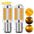 1 Pcs P21w Ba15s 1156 Led Bulb Py21w Bay15d 1157 Turn Signal Light 12v 5630 33 Smd 7000k White Car Reverse Parking Brake Lamps -