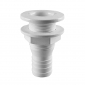 Marine Boat Plastic Thru Hull Fitting Connector For 5/8, 3/4, 1, 1-1/4, 1-1/2 Inch Hose Boat Drain Bilge Pump Plumbing Fittings