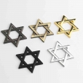 1 Pcs 3D Metal Hexagram Star of David Emblem Israel Mogen David Badge body decoration Car Stickers Auto Accessories