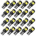 20pcs W5w T10 Led Bulbs Canbus 5730 8smd 12v 6000k 194 168 Led Car Interior Map Dome Lights Parking Light Auto Signal Lamp - Sig