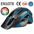 KINGBIKE/BAT FOX Mountain Bike Helmet Women Men Adults Bicycle Helmets With Rear Warning Lights Cycling Accessories|Bicycle Helm