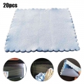 20pcs Home Car Cleaning Cloths Auto Absorbent Microfiber Wiping Rags Wash Towels Automobiles Cleaning Drying Cloth 10*10 cm|Spon