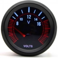 2'' 52mm Universal Smoke Lens Voltmeter White LED 8 16V Voltage Gauge Car Meter|Volt Meters| - ebikpro.com