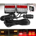 2pcs 12v Led Truck Trailer Tail Lights Rear Light Break Turn Signal Lamp Magnetic Boat Campers Caravan Lorry Bus Rv Car - Truck