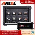 ANCEL X7 HD Full System Truck Diagnostic Tool HOBD SRS DPF Oil Rest ABS Lifetime Free Update Diesel 24V Heavy Duty Truck Scanner