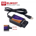 ELM327 V1.5 USB FTDI chip with switch CH340+25K80 chip modified for Ford Forscan HS CAN and MS CAN car OBD2 diagnostic tool|Code