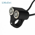 LMoDri 22mm Handlebar Motorcycle Switches ATV Scooter Headlight Hazard Brake Fog Light Switch ON OFF Aluminum With Indicator DIY