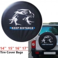 New Universal Car Accessories Pvc Car Spare Wheel Cover Spare Tire Cover For Suzuki Mitsubish For Jeep 14 15 16 17 Inch Black -