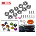 10 PCS motorbike parts fixed frame fairing mountings M6 motorcycle screw nut bolt universal moto screws 6MM scooter accessories|