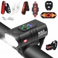 Dropship LED Bicycle Light 10W 800LM 6 Modes USB Rechargeable Power Display MTB Mountain Road Bike Front Lamp Cycling Equipment|