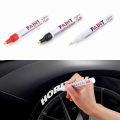 1 Piece Car Paint Pen Waterproof Car Wheel Tire Oily Painting Mark Pen Auto Rubber Tyre Tread Cd Metal Permanent Paint Marker -