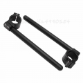 Motorcycle 7/8" 22MM Clip On Adjustable Handlebar Fork Clamp 31/33/35/36/37/38/39/40/41/43/45/46/47/48/50/51/52/53/54 mm CN