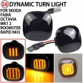 2PCS LED Turn Signal Side Marker Light Dynamic Sequential Lamp For Skoda Fabia Octavia Mk1 Mk2 Roomster Rapid NH3| | - Officem