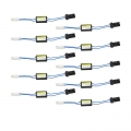 10pcs T10/t15 W5w 194 Error Free Load Resistor Wiring Led Decoder Warning Flashing Canceller Adapter For European Car Lights - W